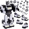 Magnetinis robotas transformeris 2in1, sidabrinis