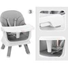 Maitinimo kėdutė - rinkinys 6in1, pilka