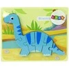 Medinė dėlionė Dinozauras, mėlynas