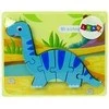 Medinė dėlionė Dinozauras, mėlynas