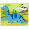 Medinė dėlionė Dinozauras, mėlynas
