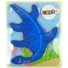 Medinė dėlionė Dinozauras, rožinė/mėlyna