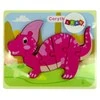 Medinė dėlionė Dinozauras, violetinis