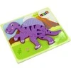 Medinė dėlionė Dinozauras, violetinis