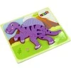Medinė dėlionė Dinozauras, violetinis
