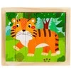 Medinės kaladėlės - dėlionė 4in1