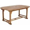 Medinių lauko baldų komplektas Akacja Oval, 165+50+50 cm, 10+1