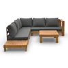 Medinių lauko baldų komplektas HAVLA CAFFE Corner - Acacia Wood