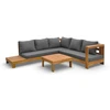 Medinių lauko baldų komplektas HAVLA CAFFE Corner - Acacia Wood