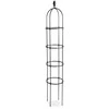 Metalinė atrama vijokliniams augalams, 210 cm, juoda