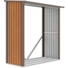 Metalinė malkinė DENVER 6x3, Oak Brown