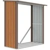 Metalinė malkinė DENVER 6x3, Oak Brown