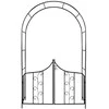 Metalinė vijoklinių augalų atrama - arka su varteliais, 240 cm