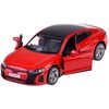 Metalinis automobilis AUDI RS e-tron GT su garso ir šviesos efektais, raudonas