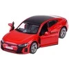 Metalinis automobilis AUDI RS e-tron GT su garso ir šviesos efektais, raudonas