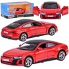 Metalinis automobilis AUDI RS e-tron GT su garso ir šviesos efektais, raudonas