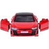 Metalinis automobilis AUDI RS e-tron GT su garso ir šviesos efektais, raudonas