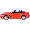 Metalinis automobilis BMW Z4 M40i su garso ir šviesos efektais, raudonas
