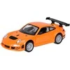 Metalinis automobilis Porsche 911 GT3 RS su garso ir šviesos efektais, oranžinis