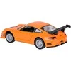Metalinis automobilis Porsche 911 GT3 RS su garso ir šviesos efektais, oranžinis