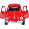 Metalinis automobilis su garso ir šviesos efektais, raudonas