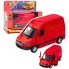 Metalinis automobilis su šviesos ir garso efektais, raudonas