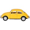 Metalinis automobilis Volkswagen Classical Beetle 1967 su garso ir šviesos efektais, geltonas