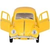 Metalinis automobilis Volkswagen Classical Beetle 1967 su garso ir šviesos efektais, geltonas