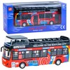 Metalinis dviaukštis autobusas, raudonas