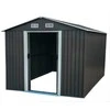 Metalinis sodo namelis, 312x257x202 cm, pilkas