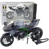 Metalinis sportinio motociklo modelis su šviesos ir garso efektais, 1:12, pilkas