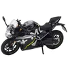 Metalinis sportinio motociklo modelis su šviesos ir garso efektais 250 SR 1:12, juodas