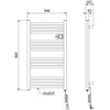 Mexen Aran elektrinis radiatorius, 960 x 500 mm, 500 W, juodas