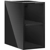 Mexen Box-A spintelė su lentyna, 25 cm, Juodas glossy