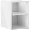 Mexen Box-A spintelė su lentyna, 35 cm, Baltas glossy