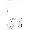 Mexen FA-FD14 elektrinis kaitinimo elementas, 600 W, baltas