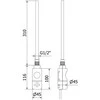 Mexen FA-I elektrinis kaitinimo elementas 300 W, auksinis - W952-0300-50