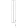 Mexen Pino elektrinis radiatorius su rankšluosčių kabykla, 1405 x 242 mm, 200 W, baltas