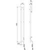 Mexen Pino elektrinis radiatorius su rankšluosčių kabykla, 1405 x 137 mm, 150 W, baltas