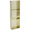 Mexen X-Wall-NR įleidžiama sieninė lentyna 3l, 90x30 cm, Gold