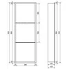 Mexen X-Wall-R įleidžiama sieninė lentyna 2l, 90x30 cm, Inox