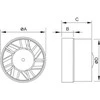 Mexen ZXR 120 vonios ventiliatorius, kanalinis, baltas