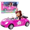 Mini lėlė su automobiliu ir šuniuku