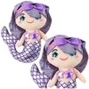 Minkštas žaislas Undinėlė, 25 cm, violetinė
