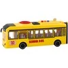 Mokyklinis autobusas su šviesos ir garso efektais, 1:16, geltonas