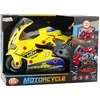 Motociklas 2in1 su įrankiais ir efektais, 43 cm, geltonas
