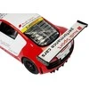 Nuotoliniu būdu valdomas Audi R8 1:14 - automatinės durys, baltai/raudonas