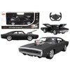 Nuotoliniu būdu valdomas automobilis 1970 Dodge Charger R/T, juodas
