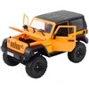 Nuotoliniu būdu valdomas automobilis Jeep Wrangler, oranžinis