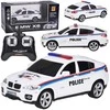 Nuotoliniu būdu valdomas policijos automobilis BMW X6, baltas